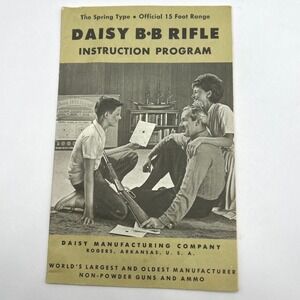 Instruction‎ Manual 1969 Daisy Spring Air Official 15 Ft Range B B Rifle Heddon
